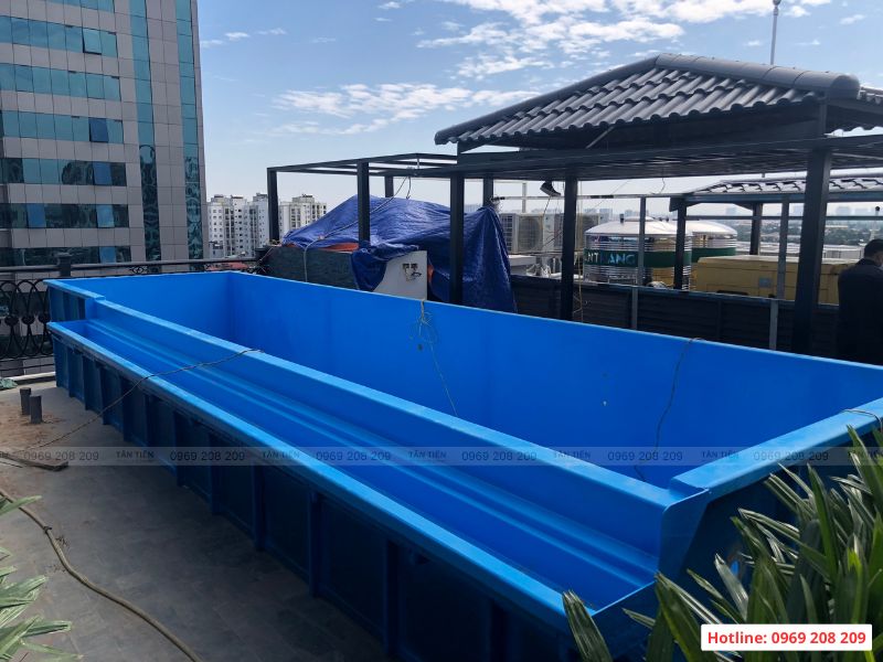 Công nghệ thi công bể bơi composite đúc sẵn hiện đại - Báo giá thi công trọn gói Thi công bể bơi nhựa composite đúc sẵn