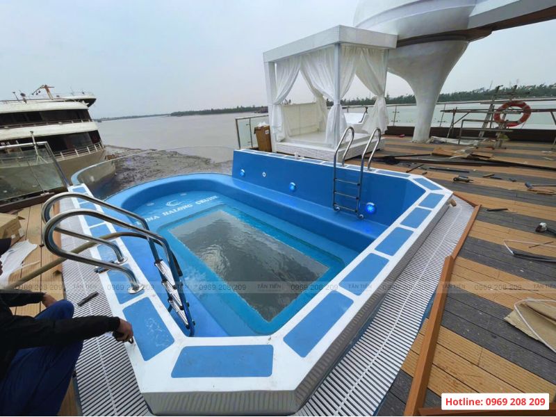 Công nghệ thi công bể bơi composite đúc sẵn hiện đại - Báo giá thi công trọn gói Thi công bể bơi composite đúc sẵn