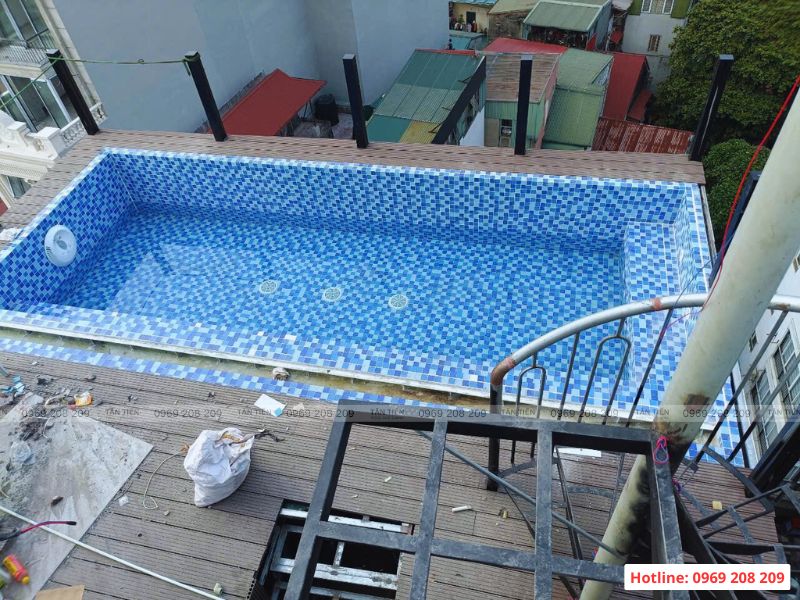 Công nghệ thi công bể bơi composite đúc sẵn hiện đại - Báo giá thi công trọn gói Thi công bể bơi composite đúc sẵn
