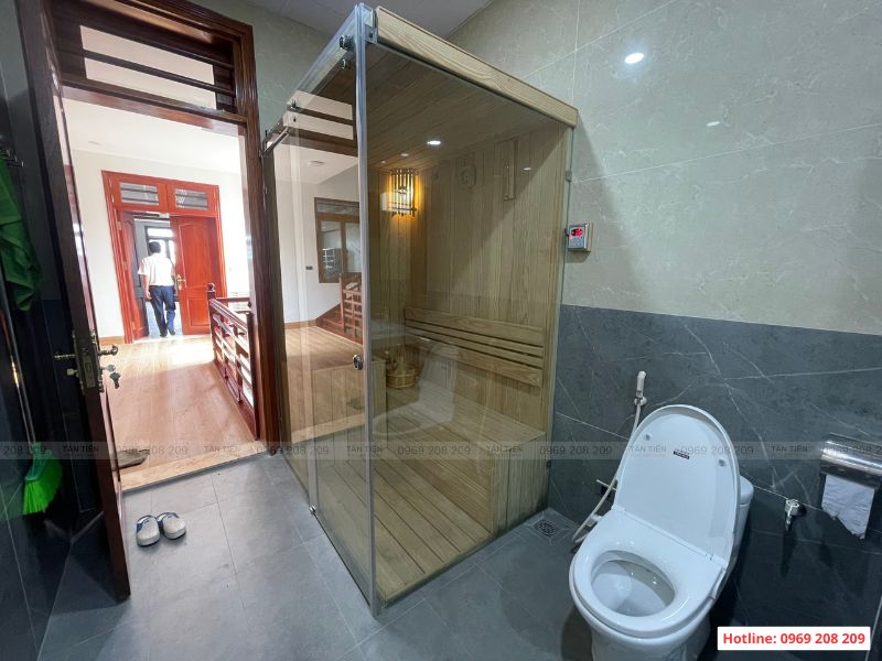 Lắp đặt phòng xông hơi khô - Tân Tiến Pool Sauna