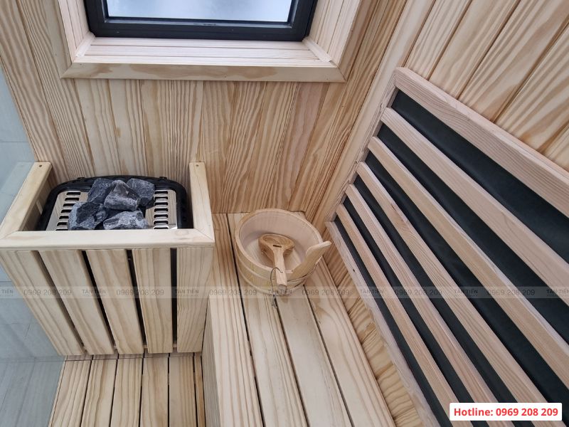 Nội thất phòng xông hơi khô