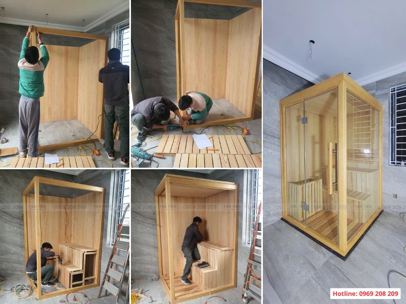 Thi công lắp đặt phòng xông hơi khô 