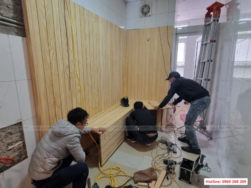 Quy trình lắp đặt phòng xông hơi