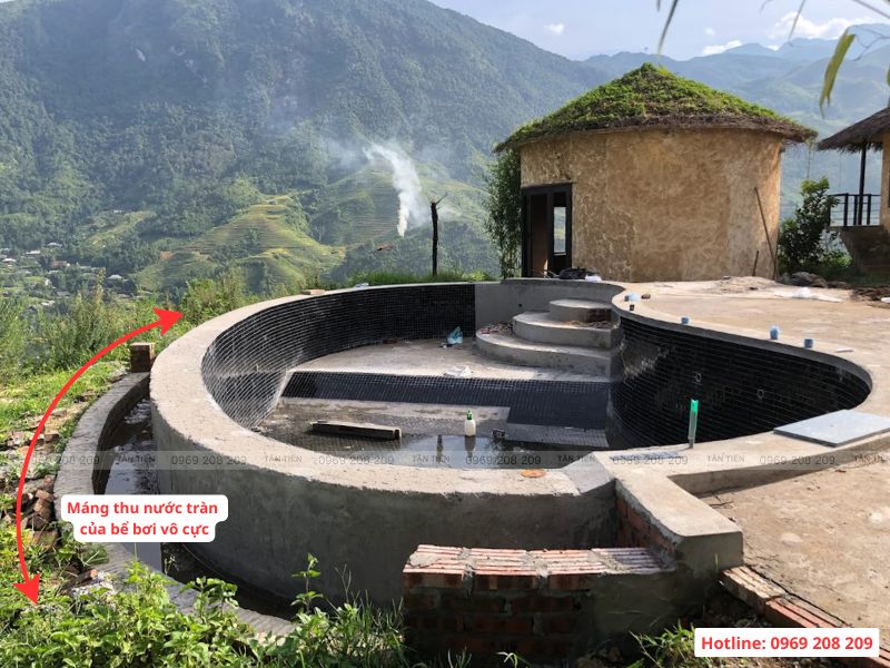 Thiết kế và thi công bể bơi vô cực