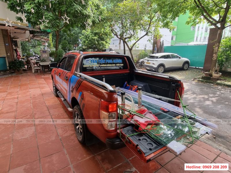 Nâng cấp phòng tắm thành không gian xông hơi ướt tiện nghi tại Bắc Giang Vận chuyển thiết bị phụ kiện xông hơi tới công trình