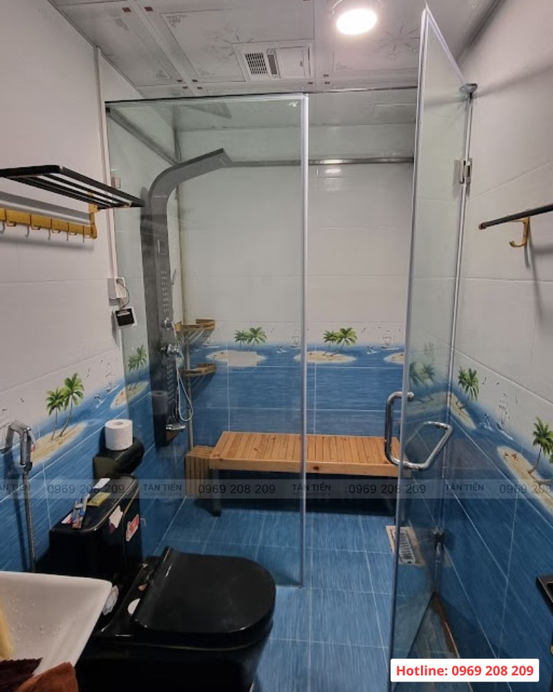 Nâng cấp phòng tắm thành không gian xông hơi ướt tiện nghi tại Bắc Giang Hoàn thiện lắp đặt phòng xông hơi ướt tại Bắc Giang