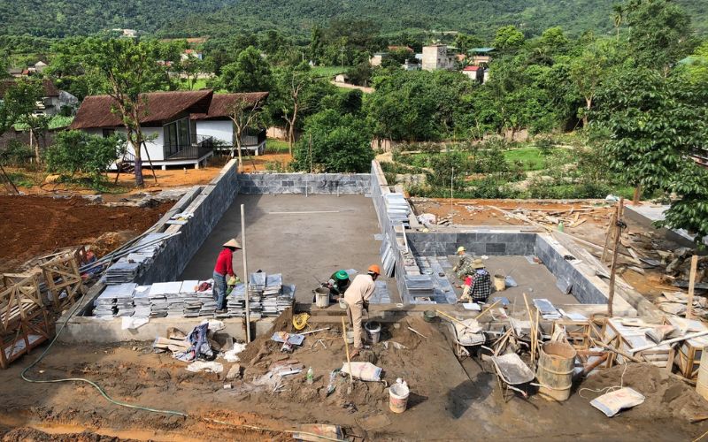 xây dựng bể bơi - Tân Tiến