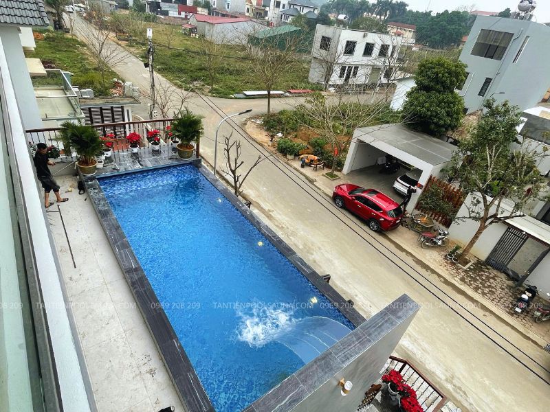 Thi công bể bơi villa tam nông - phú thọ