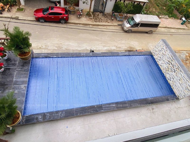 thi công bể bơi villa Tam Nông Phú Thọ - Tân Tiến