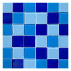 Gạch mosaic bể bơi trộn 3 màu viên 48x48mm