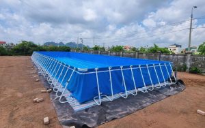 Lắp đặt bể bạt trường học tại Đông Triều, Quảng Ninh