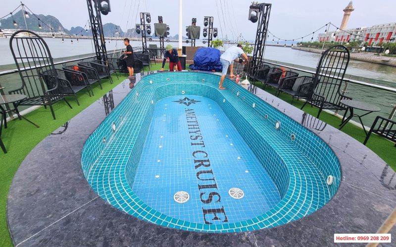 nâng cấp công nghệ bể sục amethyest Cruise Hạ Long