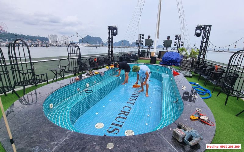 nâng cấp công nghệ bể sục amethyest Cruise Hạ Long