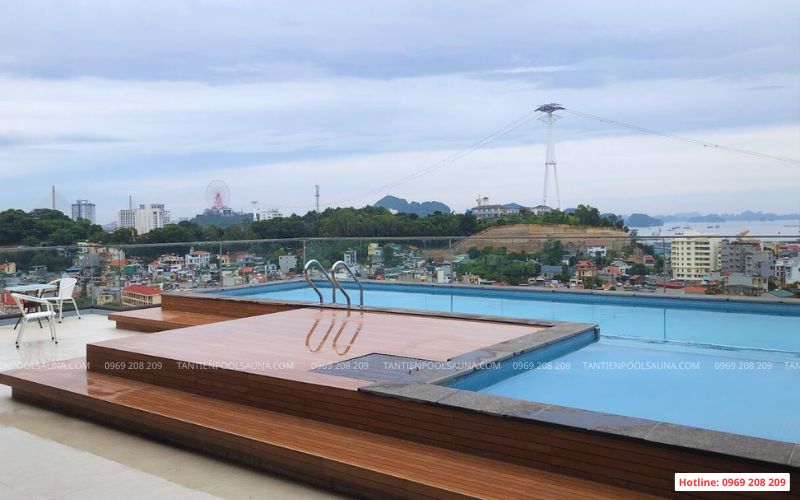 Thi công bể bơi khách sạn Hạ Long