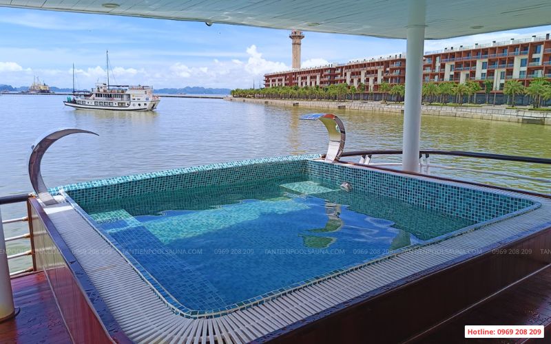 Thi công bể sục cao cấp tàu dragon cruise