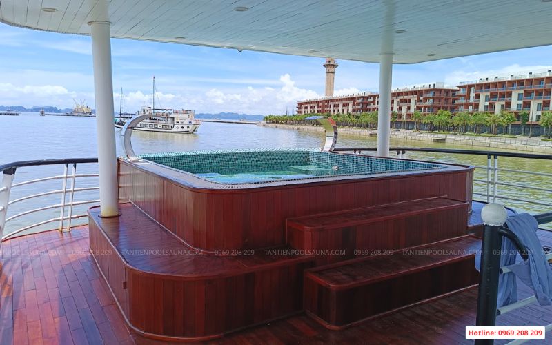 Thi công bể sục cao cấp tàu dragon cruise