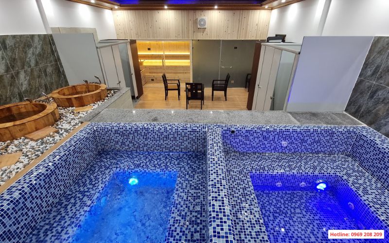 Thi công bể sục nóng lạnh cho spa tại Ân Thi, Hưng yên