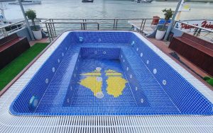 Thi công bể sục tàu Phượng Hoàng Hạ Long