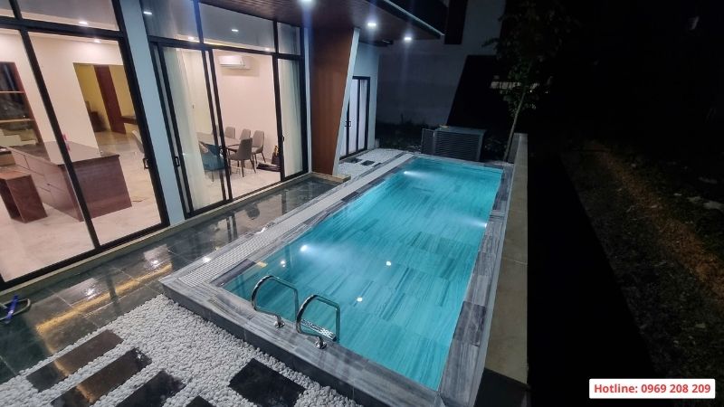 Bể bơi villa gia đình tại Ivory Lương Sơn