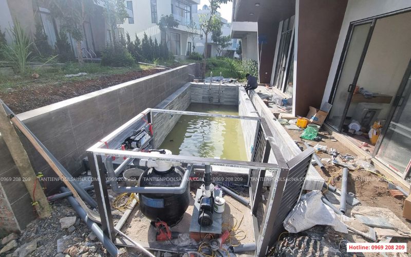 Lắp đặt thiết bị phòng máy bể bơi gia đình