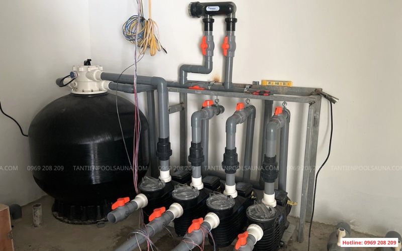Phòng máy bể bơi gia đình Bắc Giang