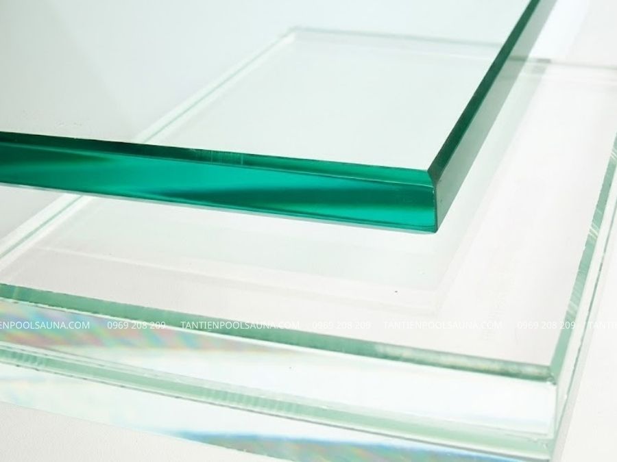 Kính cường lực mài xiết 4 cạnh, dày 10 ly