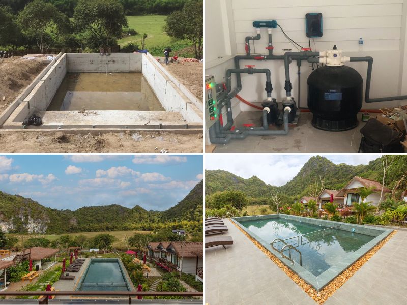 Bể bơi homestay Cát Bà, Hải Phòng