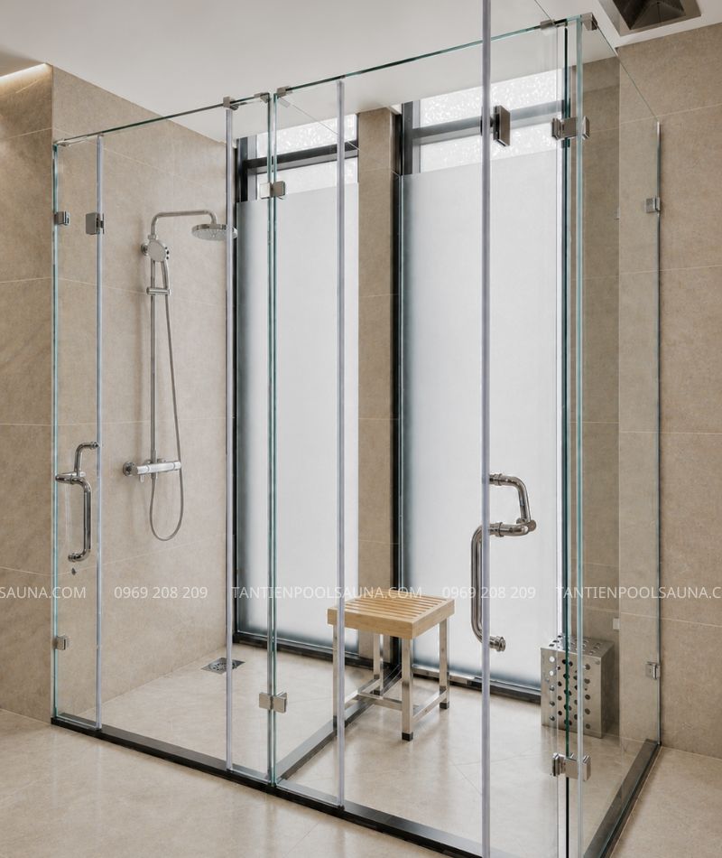 Phòng xông hơi ướt Heatex STR01 Phòng xông hơi đơn lắp đặt tại Thạch Thất, Hà Nội