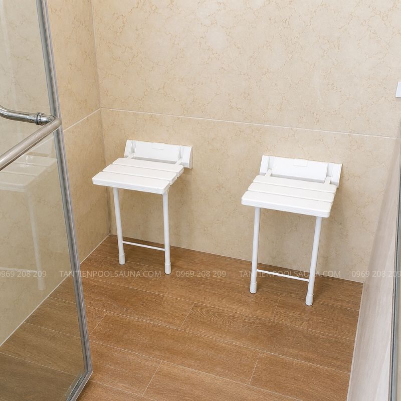 Ghế ngồi xông hơi ướt bằng composite có chân