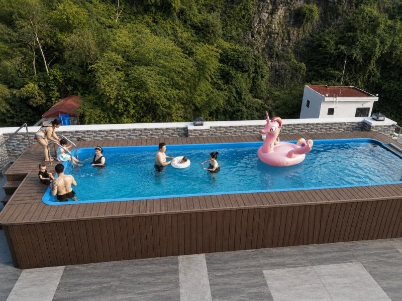 Bể bơi composite khách sạn