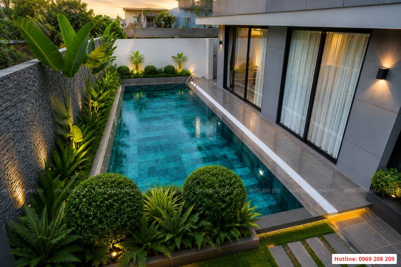 Thi công bể bơi gia đình trọn gói: Báo giá, quy trình và kinh nghiệm thực tế Thi công bể bơi gia đình tại Hải Phòng
