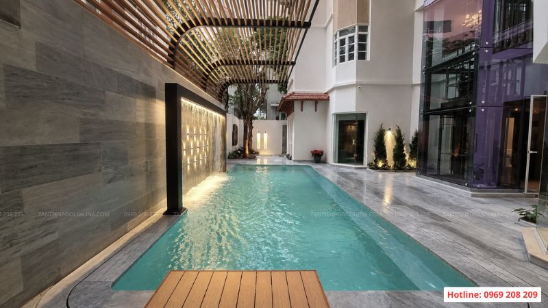 Thi công bể bơi gia đình trọn gói: Báo giá, quy trình và kinh nghiệm thực tế Cải tạo bể bơi villa gia đình tại Tây Hồ