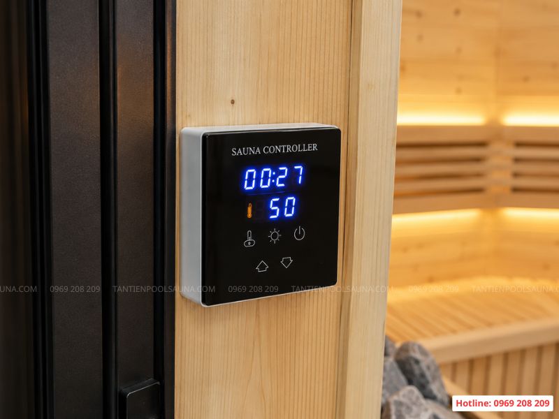 Máy xông hơi khô Aleko SAC Bảng điều khiển máy xông hơi khô ALEKO SAC