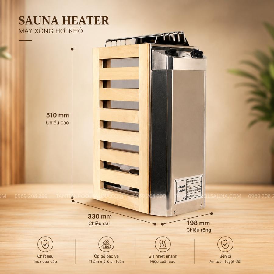 Máy xông khô Fanlan 3.6kW máy xông hơi khô Fanlan 3.6KW