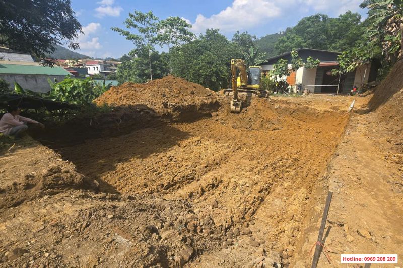 Tân Tiến hoàn thiện bể bơi kinh doanh Bằng Thành, Thái Nguyên (Bắc Kạn cũ) Khởi động thi công múc đất vị trí xây bể bơi