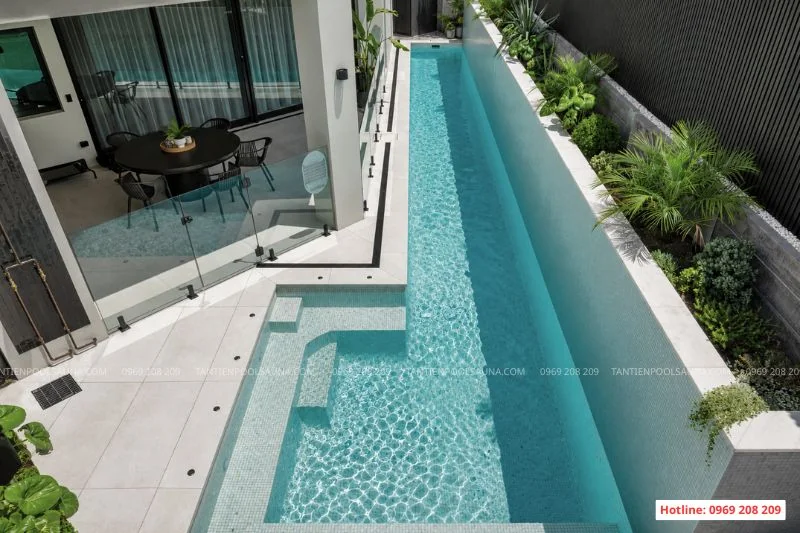 Kích thước bể bơi gia đình phù hợp, tối ưu theo quỹ đất Tham khảo kích thước bể bơi gia đình phù hợp
