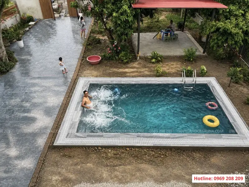 Kích thước bể bơi gia đình phù hợp, tối ưu theo quỹ đất Tham khảo kích thước bể bơi gia đình phù hợp