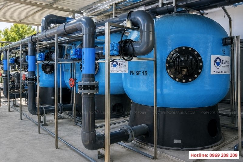 Thiết bị bể bơi Emaux – Giải pháp thiết bị hồ bơi cao cấp và đồng bộ Hệ thống phòng máy bể bơi thiết bị Emaux