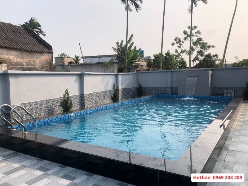 Thiết bị bể bơi gia đình gồm những gì? Tư vấn lựa chọn phù hợp Bể bơi gia đình sân vườn tại Thái Bình