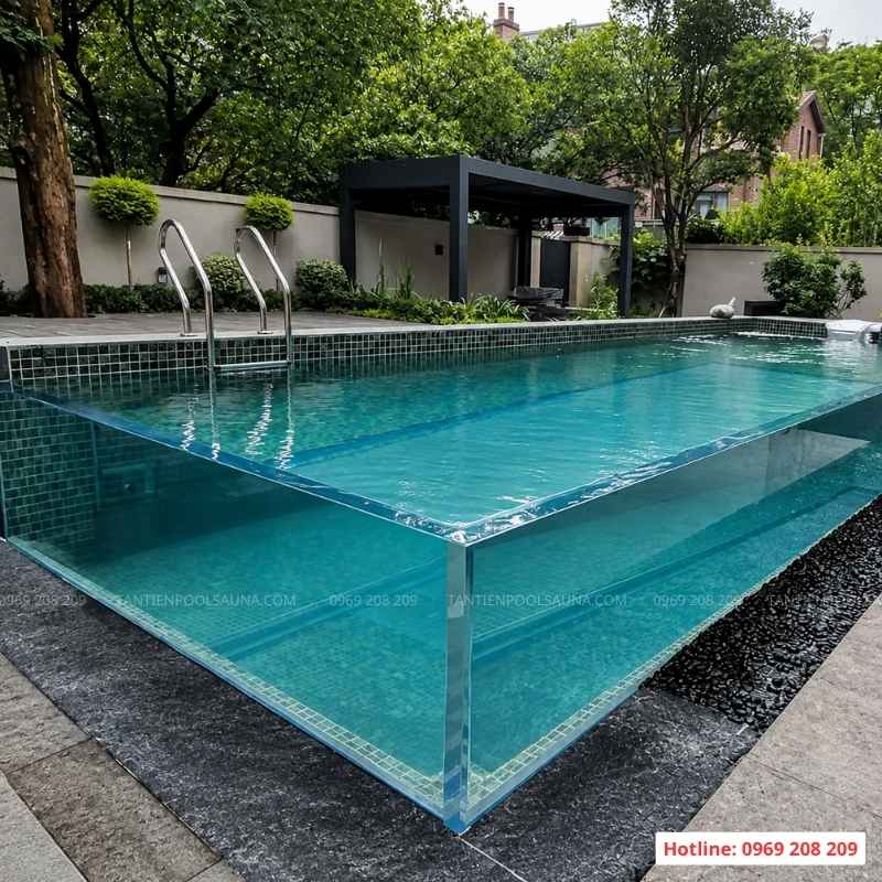 Bể bơi Acrylic trong suốt 