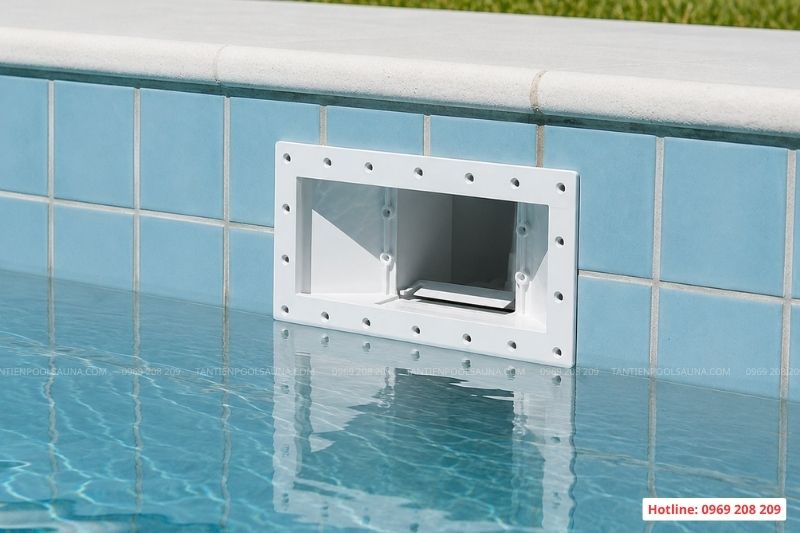 Bể bơi Skimmer là gì? Cấu tạo, nguyên lý và cách thiết kế Phụ kiện skimmer thu nước mặt bể bơi