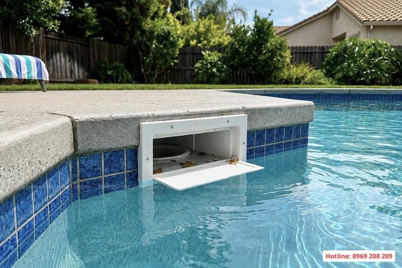 Bể bơi Skimmer là gì? Cấu tạo, nguyên lý và cách thiết kế Mẫu skimmer bể bơi ABS miệng chữ nhật