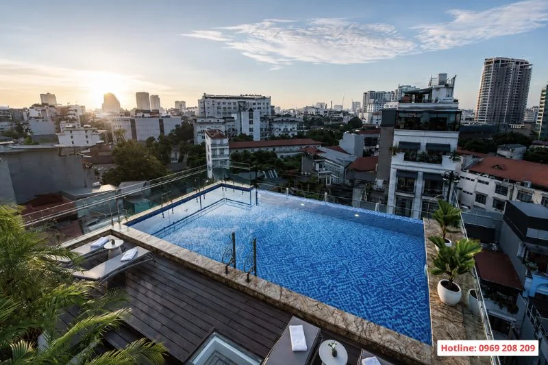 Bể bơi trên sân thượng: Những điều cần biết trước khi thiết kế và thi công Bể bơi trên tầng thượng - Thi công chuyên nghiệp