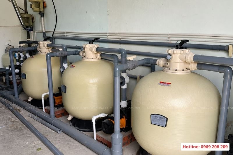 Bình lọc bể bơi GreatPool G Series Phòng máy dùng bình lọc Greatpool G