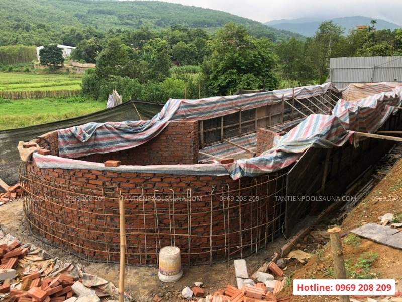 Cách làm hồ bơi tại nhà và hồ bơi mini Bể bơi xây bằng gạch