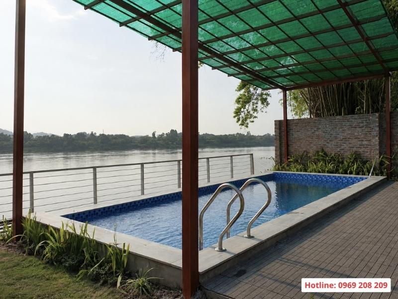Bể bơi villa homestay 