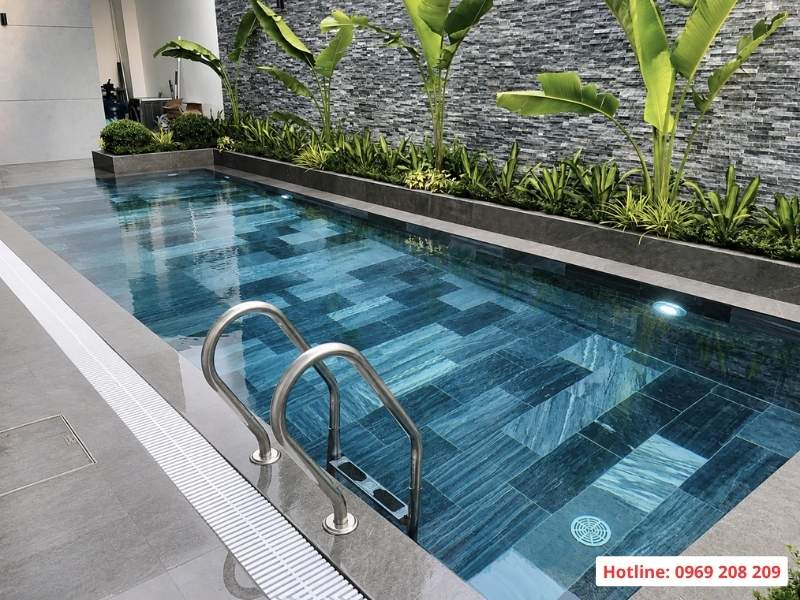 Bể bơi bê tông và bể bơi composite nên chọn loại nào? Bể bơi bê tông gia đình tại Hải Phòng