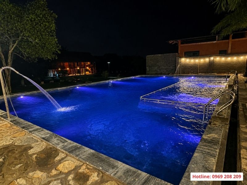 Bàn giao bể bơi kinh doanh homestay 200m2 tại Lương Sơn Hoà Bình Bể bơi kinh doanh homestay tại Lương Sơn, Hoà Bình