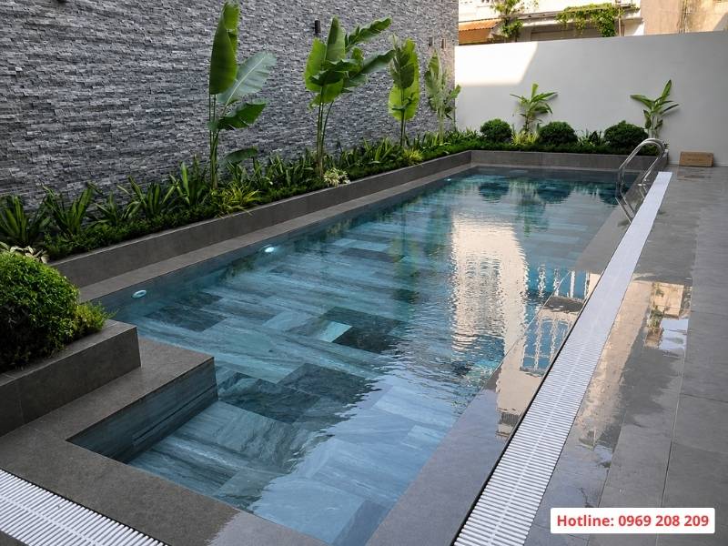 Bể bơi gia đình 3x9m tại Hải Phòng