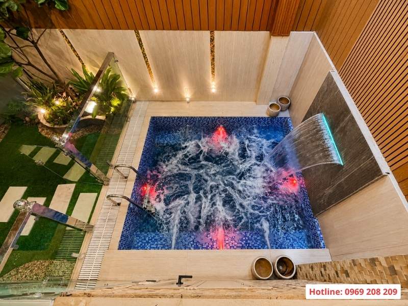 Thi công Bể sục nước nóng trong nhà